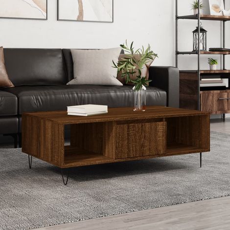 Couchtisch Braun Eichen-Optik 104x60x35 cm Holzwerkstoff