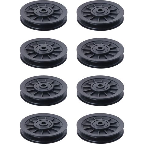 8 Pièces Séries Universel 105mm Diamètre Anti-Usure Roulement Poulie Roue Câble Salle de Gym équipement de Remise en Forme Partie (1/5)