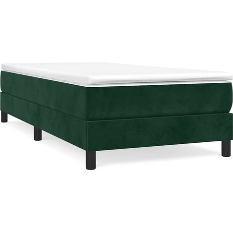 Maison Exclusive - Boxspringbettgestell Dunkelgrün 80x200 cm Samt