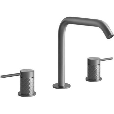 Gessi316 Intreccio Mélangeur lavabo 3 trous avec bec H=162 mm x