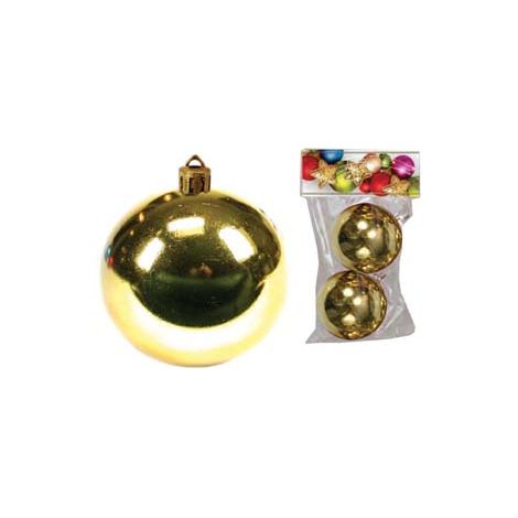 SFERE LISCE COLORE ORO- - mm.80 in confezione da pz.2 - 1 blister