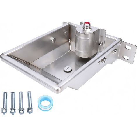 Distributeur Automatique d'eau pour Bovins et Ovins - Tôle Stainless Épaisse - Abreuvoir Autonome pour Chiens (1 Distributeur + 5 Accessoires) - Idéal pour Grands Animaux d'Élevage (1/5)