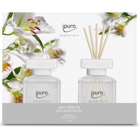ipuro Essentials Raumduft white lily 2 x 50 ml Diffuser