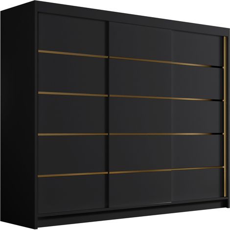 Armario Closico Veltron II, No, 215x250x58cm, Puertas de armario: Correderas, Número de estantes: 0