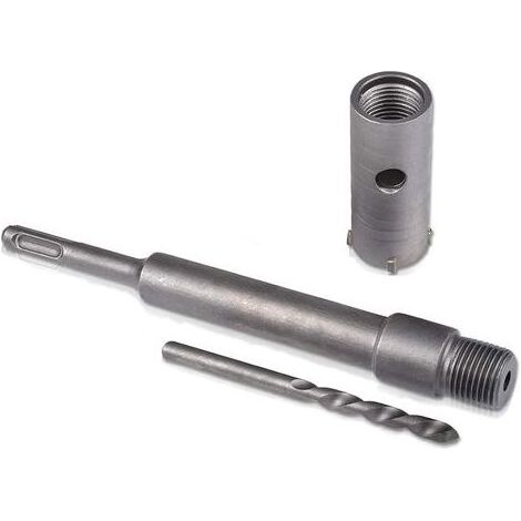 35mm Scie Cloche à Béton Poignée Ronde SDS Plus Shank, Foret de mur de pierre de ciment de coupeur de trou de mur pour le climatiseur concret de brique (1/4)