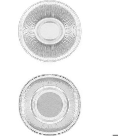 Barquette Rondes Aluminium - Diamètre 9 Cm Hauteur 4 Cm - Pour Cupcakes Muffins Crèmes - Lot De 50 (1/4)