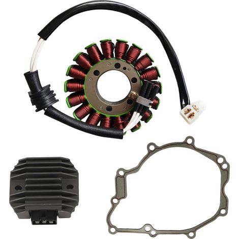 Magneto ignition kit for Yamaha YZF-R6 03-05 / R6S 06-09  Ignition sensor + integrated stator coil + flywheel magneto  Complete repair kit for motorcycle ignition and charging system