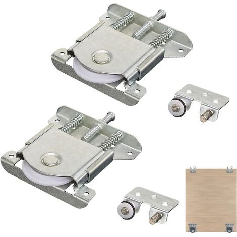 Ruedas para puertas correderas de armario, rodillos de nailon para puertas correderas, 2 unidades (1/5)