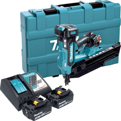 Makita DBN 901 RMK chiodatrice a batteria 18 V 50 - 90 mm Brushless + 2 batterie 4,0 Ah + caricabatterie + valigetta (1/5)