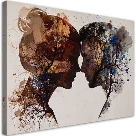 Bilder Verliebtes Paar Liebe Bäume 30x20
