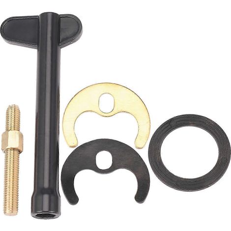 Kit de fixation pour robinet mitigeur monobloc M8 pour lavabo, boulon, support de cuisine, noir et or, SZRH A-GB (1/5)