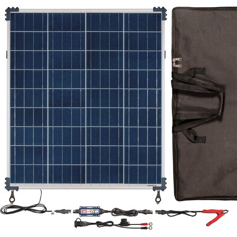 Kit solaire portable 80W 12V 6,67A – Kit de charge complet avec panneau, régulateur, support, câbles (1/5)