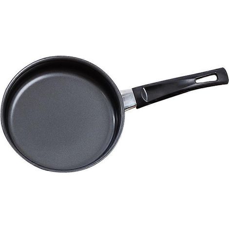 1 mini poêle à omelette, petite, à fond plat, antiadhésive, compatible induction et gaz, universelle-28.00X16.00X4.00CM-Black (1/4)