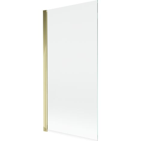Paroi de douche Mexen Mist 1 volet 90 x 150 cm, transparent, or - 8A9-090-001-50-00 (1/4)