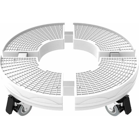 Schwerlast-Pflanzenständer mit Rollen, Tragkraft 200 kg, verstellbarer runder Blumentopfständer (30–50 cm) für den Innen- und Außenbereich