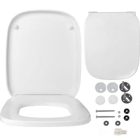 Roca  Abattant WC Duroplast - 36.5x44.5 cm - Antibactérien - Système de montage rapide - Design élégant (1/5)