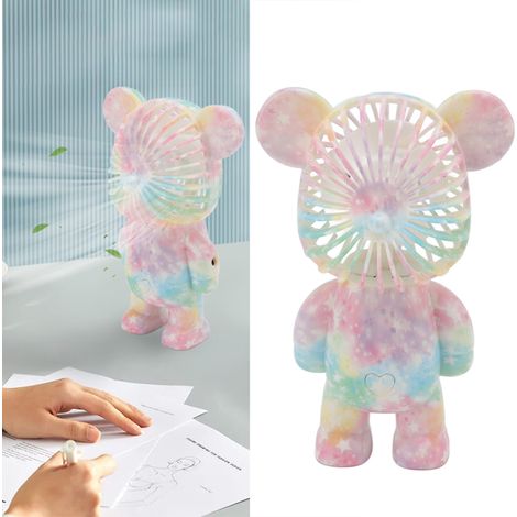 Niedlicher tragbarer Bearbricklys-Ventilator, USB-aufladbar, B-1 (1/5)