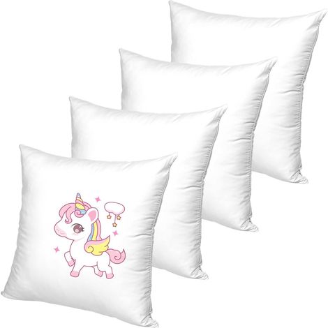 Kissenrohling Polyester Schutz 4 pièces Sublimation en blanc avec Pfirsichhaut Optik Blanko (1/5)