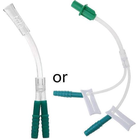 Tube à oxygène jetable à trois voies, raccord en T pour ventilateur, accessoires vert (1/5)