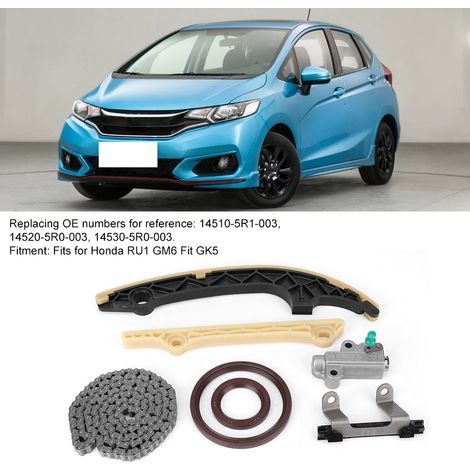 Kit de chaîne de distribution 14510-5R1-003 de remplacement compatible avec Honda RU1 GM6 Fit GK5 (1/5)