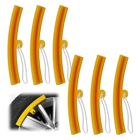 6 protectores de llanta con agujeros y cuerdas, protectores de llanta con agujeros y cuerdas, herramienta de protección de llantas para motocicletas, bicicletas, cambiadores de neumáticos, bicis, 19,5 (1/5)