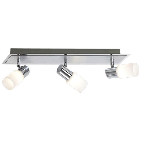 Spot plafond CLAPTON argent 3x LED 3000K Trio 430lm (1/3)