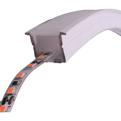 Profilé flexible en silicone pour bande LED 16 mm x 16 mm – Longueur 1 mètre – IP68 – Installation facile – Pour espaces confinés – Jandei