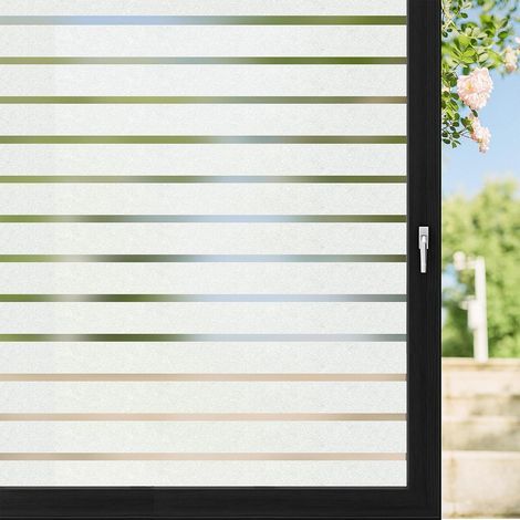 Kratzfeste PVC-Fensterfolie – Statische Haftung – UV-Schutz und Sichtschutz – 150 cm x 75 cm (1/5)