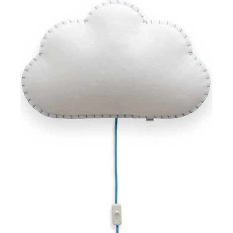 Buokids Softlampe Nachtlicht/Wandlampe Wolke, Ausführung: Schnur & Stecker Farbe der Naht: blau (1/5)