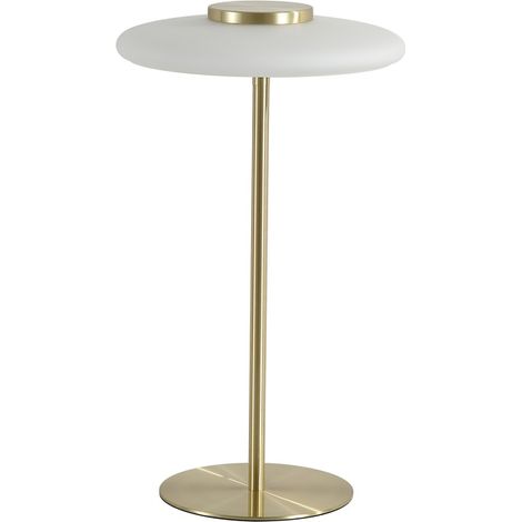 Lampe de table Record Or avec verre blanc - EU33120PB (1/3)