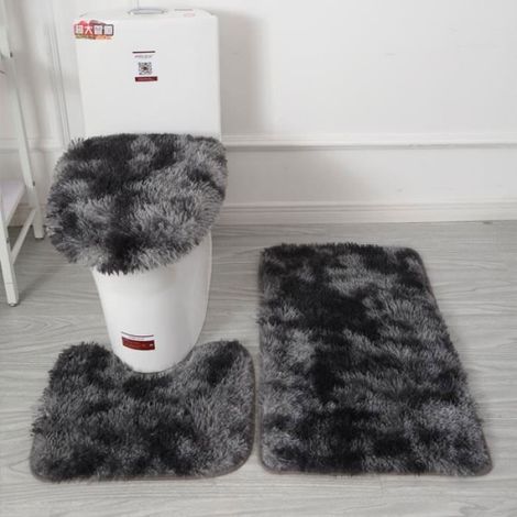 Tapis de Bain - Lot de 3 - Antidérapant - Absorbant - Lavable en machine