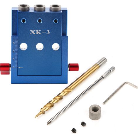 Kit de perçage pour trous de poche, guide de perçage oblique pour le travail du bois, outil de positionnement et de localisation
