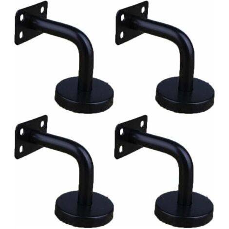 4er-Pack Handlaufhalterungen aus Edelstahl zur Wandmontage für Treppengeländer, Wandhalterungen für Geländer (Flachblech 60 x 60 mm), INHHUB