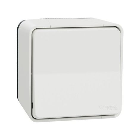 Schneider MUR39021 Mureva Styl - Complete Surface-Mounted Two-Way Switch, IP55 - Auto-Connection - White (1/3)