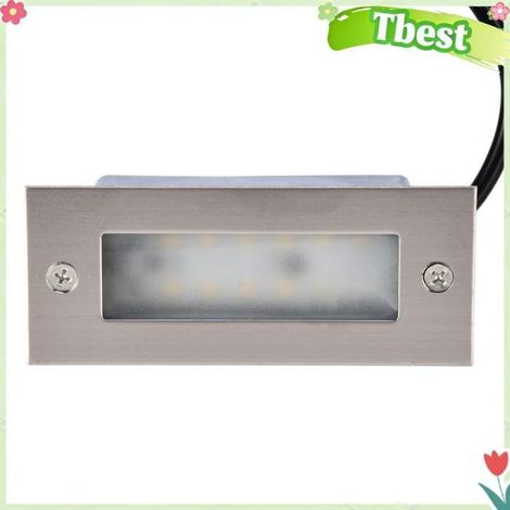 Éclairage d'escalier à LED, éclairage de marche en acier inoxydable haute luminosité, IP65 pour une utilisation intérieure et (1/4)