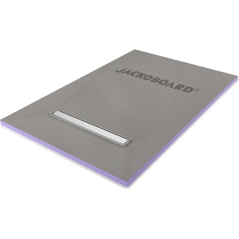 Receveur de douche prêt à carreler JACKOBOARD® Aqua Line Easy 4 pentes 1800 × 900 × 50 mm avec caniveau linéaire 550 mm (1/5)