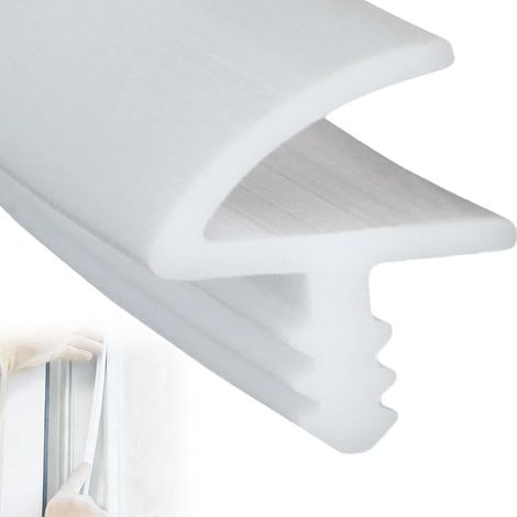 10m Door Seal Soundproofing Door Seal for 3 mm Groove and 11 mm Rebate White (1/5)