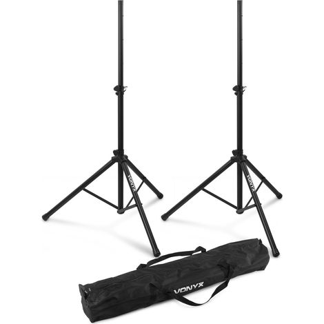 Coppia di supporti per diffusori a treppiede da pavimento Vonyx Ls01k 180.550 (1/3)