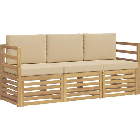 Sofa Sets Solid Acacia Wood vidaXL