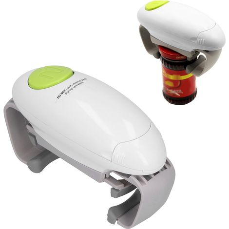 Ouvre-boîte électrique mini automatique en plastique pour la cuisine, le restaurant et la maison (1/5)