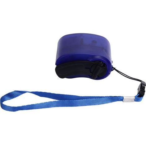Handkurbel-USB-Notladegerät für Smartphones – Blau, tragbar und kompakt für Wandern, Camping und Outdoor-Aktivitäten (1/4)