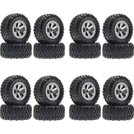 Kit de actualización de 4 piezas de ruedas y neumáticos de 73 mm para coches de control remoto WPL C14 C24 B24 B36 MN D90 MN-90 MN99S FY003 FY004.