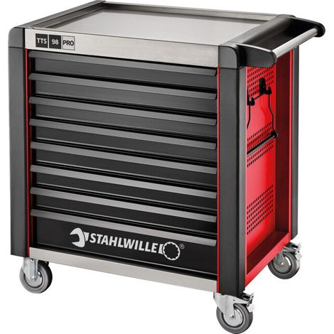 [GEBRAUCHT] B-Ware Stahlwille Werkstattwagen Rollwagen 98/8 PRO 8 Schubladen 651x1001x1020mm rot (1/2)