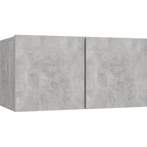 Mobile Porta TV Pensile Grigio Cemento 60x30x30 cm vidaXL (1/5)