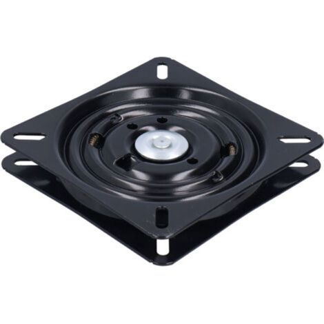 Base giratoria de 7 pulgadas – Acero laminado en frío – Rotación silenciosa de 180° – Para taburetes de bar y escritorios