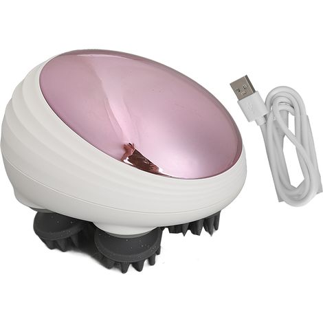 Massageur crânien électrique lumineux rouge étanche rechargeable USB appareil relaxant tête anti-stress (1/5)