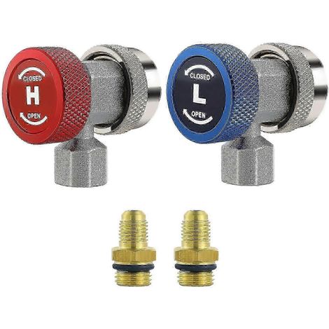 Adaptateur R134a, adaptateur de raccord rapide R134a, connecteur rapide R134a, connecteur R134a (1/3)