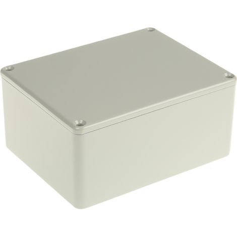 Boîtier RS PRO en Fonte d'aluminium, 114.7 x 89.7 x 55.1mm, Gris, Blindé ( Prix pour 1 )