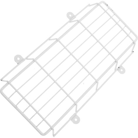 Protection Cage Métallique Renforcée pour Lampe de Secours LED 365x180x40 Mm, Cache-fil en Fer pour Panneau de Sortie Intérieure, Protection Plafonnier Anti-chocs pour Éclairage