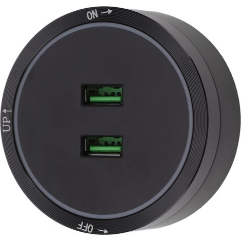 Prise murale sur rail avec port USB, 180-250 V, pour cuisine, buffet ou meuble de rangement. (1/5)